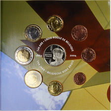 Belgium, 1 Cent to 2 Euro, Croix Rouge, 2004, Brussels, BU, MS(65-70)