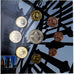 Belgium, 1 Cent to 2 Euro, Les Beffrois, 2008, Brussels, BU, MS(65-70)