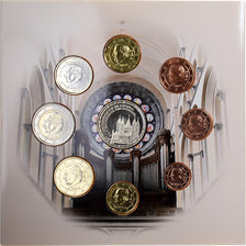 Belgique, 1 Cent to 2 Euro, Cathédrale de Tournai, 2009, Bruxelles, BU, FDC