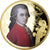 Austria, medalla, Wolfgang Amadeus Mozart, FDC, Copper Gilt