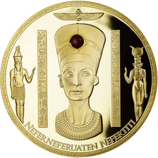 Egypt, Medal, Nefertiti, History, MS(65-70), Copper Gilt