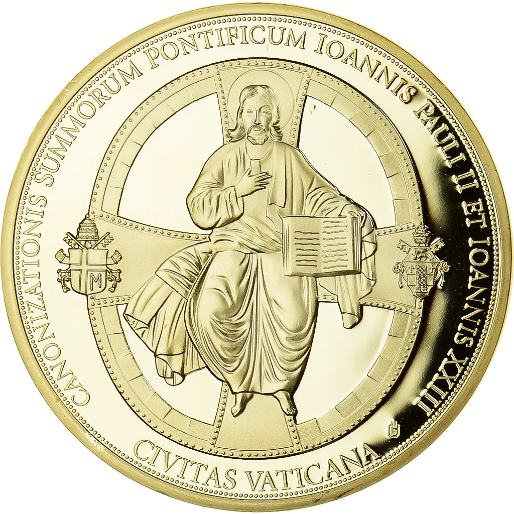 Vatican, Medal, Canonisation de Jean Paul II, MS(65-70), Copper Gilt