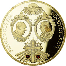 Vaticaan, Medaille, Les Papes Benoit XVI et François, Religions & beliefs, FDC