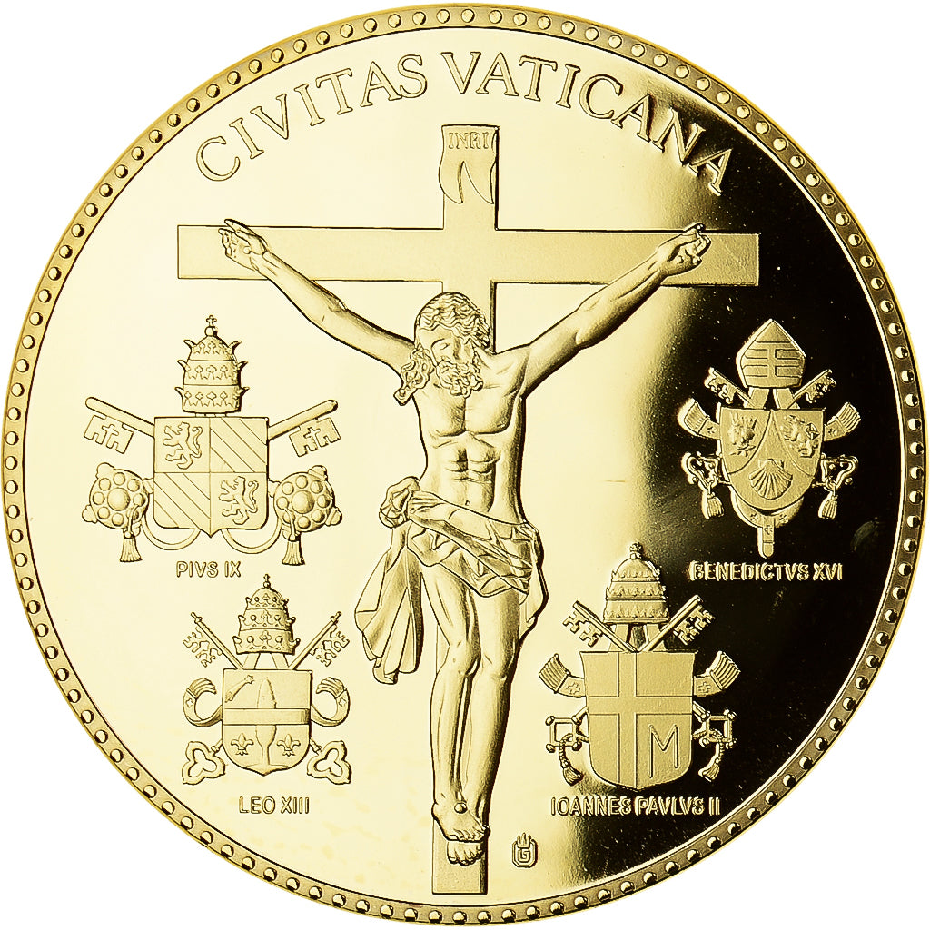 Vatican, Medal, Pape Jean Paul II, Religions & beliefs, 2005, MS(65-70), Copper
