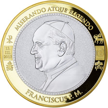 Vatikan, Medaille, Le Pape François, Religions & beliefs, 2013, STGL, Copper