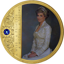 Royaume-Uni, Médaille, Portraits de la Princesse Diana, SPL, Copper Gilt