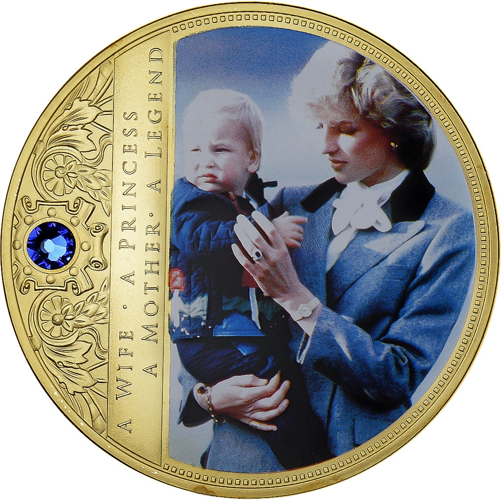 United Kingdom, Medal, Portraits de la Princesse Diana, MS(60-62), Copper Gilt