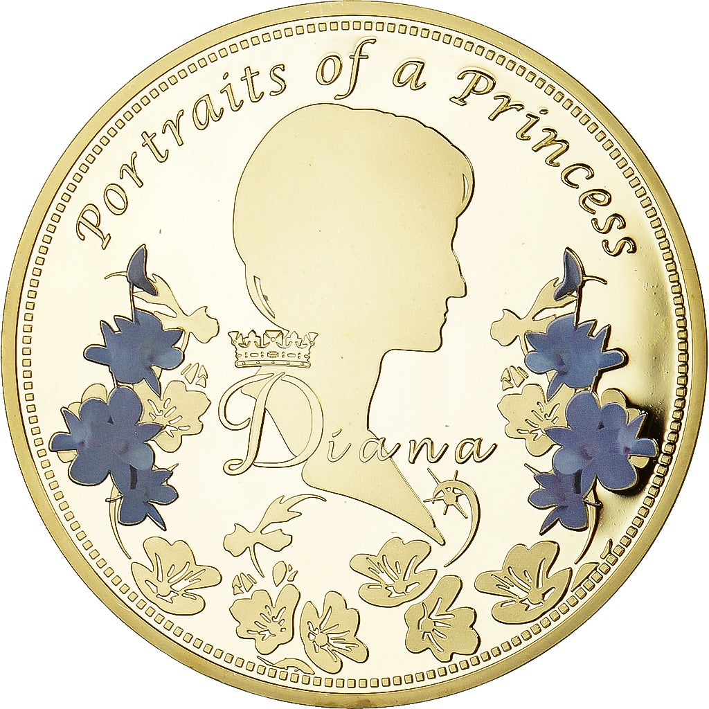 United Kingdom, Medal, Portraits de la Princesse Diana, MS(60-62), Copper Gilt