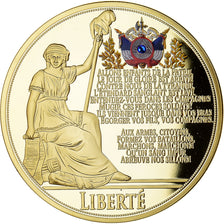 Frankreich, Medaille, Liberté, La Marseillaise, STGL, Copper Gilt