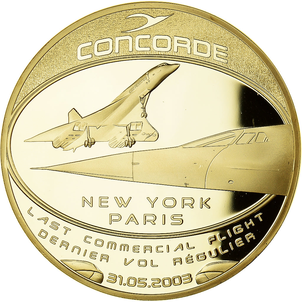 França, medalha, Adieu au Concorde, Dernier Vol New-York/Paris, Aviação
