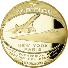 França, medalha, Adieu au Concorde, Dernier Vol New-York/Paris, Aviação