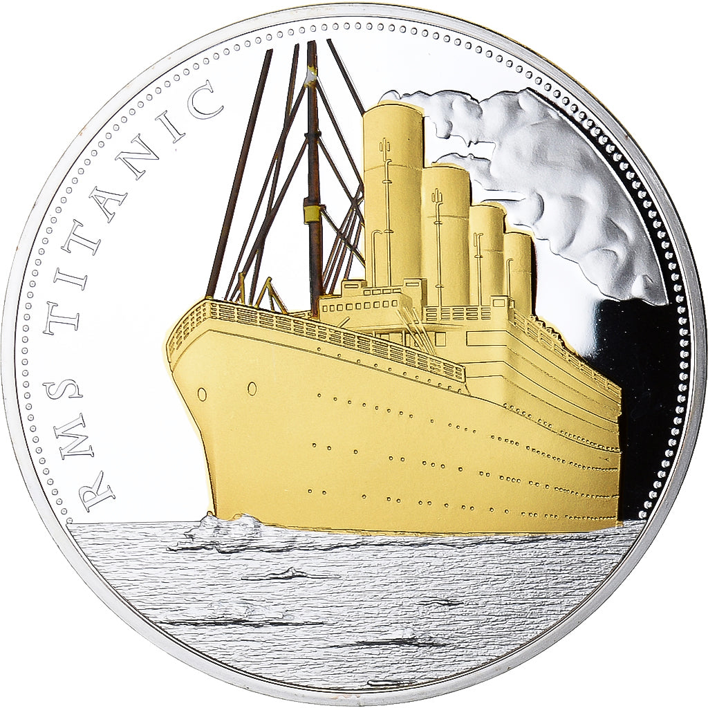 France, Medal, 100ème Anniversaire du Titanic, MS(65-70), Copper Plated Silver