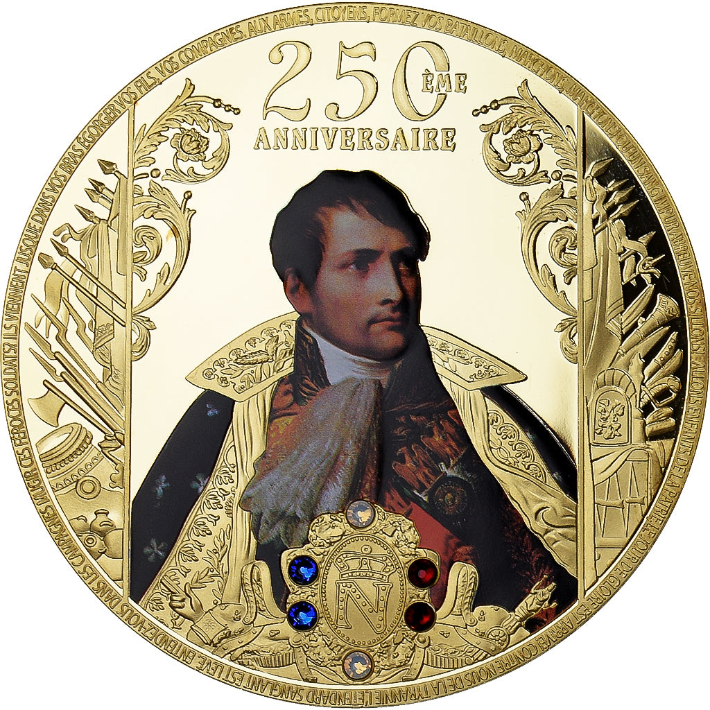 Francia, medaglia, Napoléon Bonaparte, 250ème Anniversaire, History, 2018