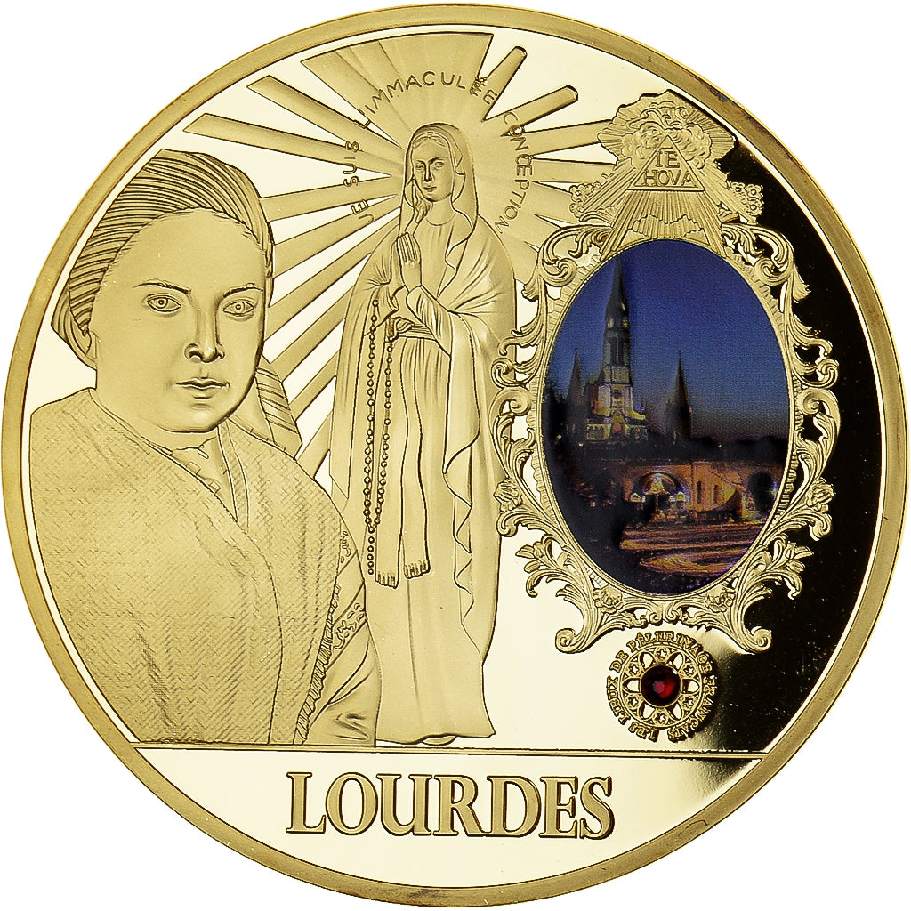 France, Medal, Lourdes, Lieu de Pélerinage Français, Religions & beliefs