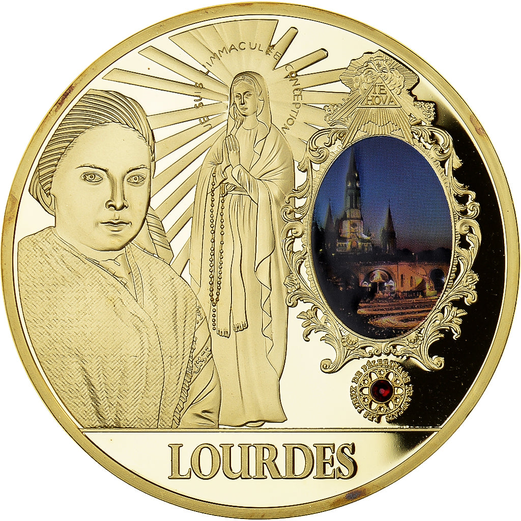 France, Medal, Lourdes, Lieu de Pélerinage Français, Religions & beliefs