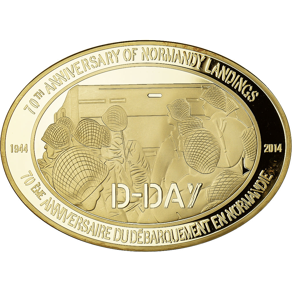 France, Medal, 70ème Anniversaire du Débarquement de Normandie, D-DAY, 2014