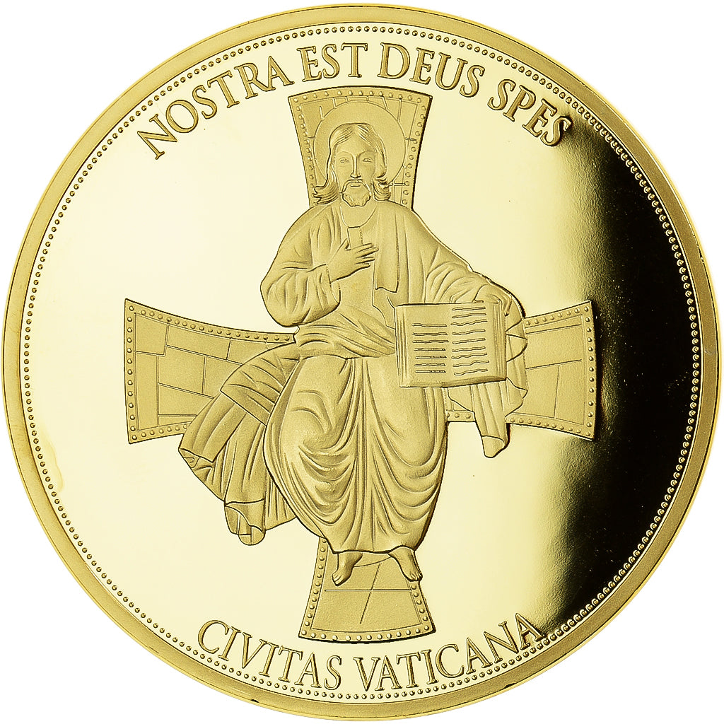 Vatikan, Medaille, Sancta Teresa de Calcutta, STGL, Copper Gilt
