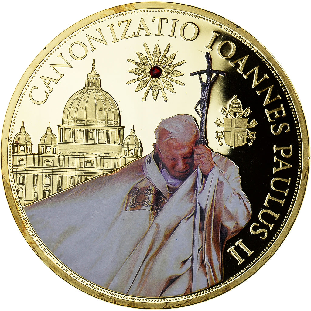 Vatican, Medal, Canonisation de Jean Paul II, MS(64), Copper Gilt
