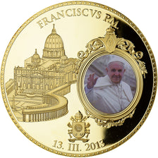 Vatican, Medal, Le Pape François, Religions & beliefs, 2013, MS(64), Copper