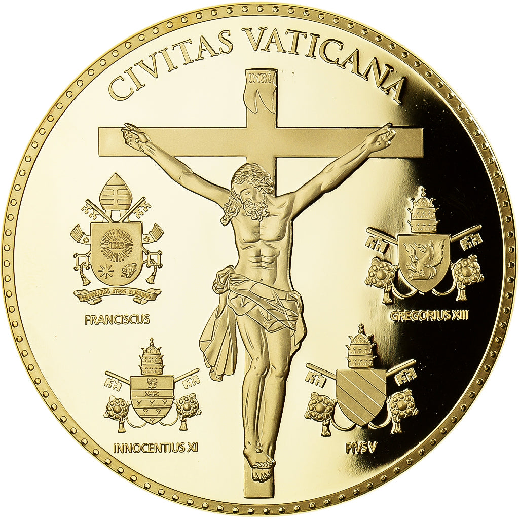 Vatican, Medal, Le Pape François, Religions & beliefs, 2013, MS(64), Copper