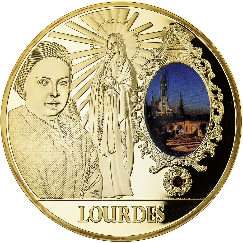France, Medal, Lourdes, Lieu de Pélerinage Français, Religions & beliefs