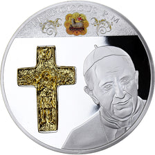 Vatican, Medal, Le Pape François, MS(64), Copper Plated Silver