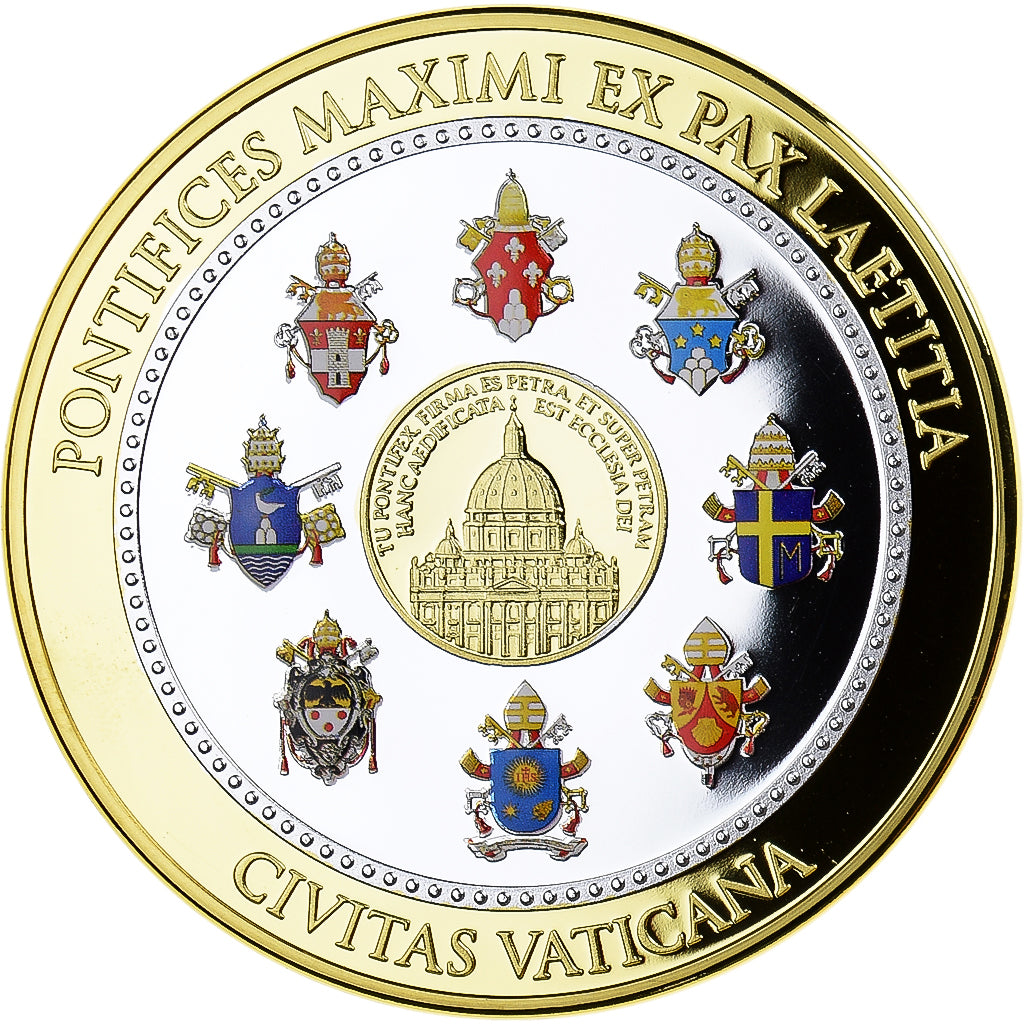 Vatican, Medal, Le Pape François, 2013, MS(63), Copper Gilt