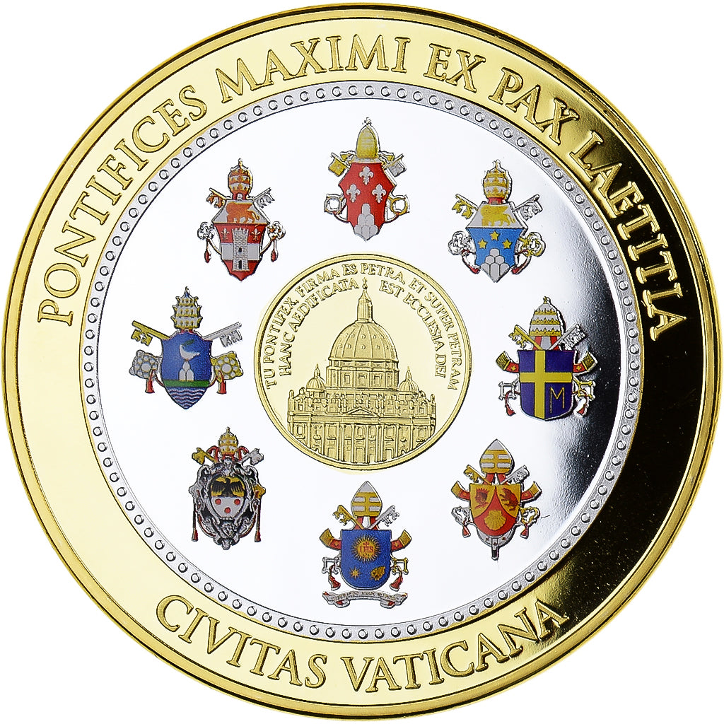 Vatican, Medal, Le Pape François, 2013, MS(65-70), Copper Gilt