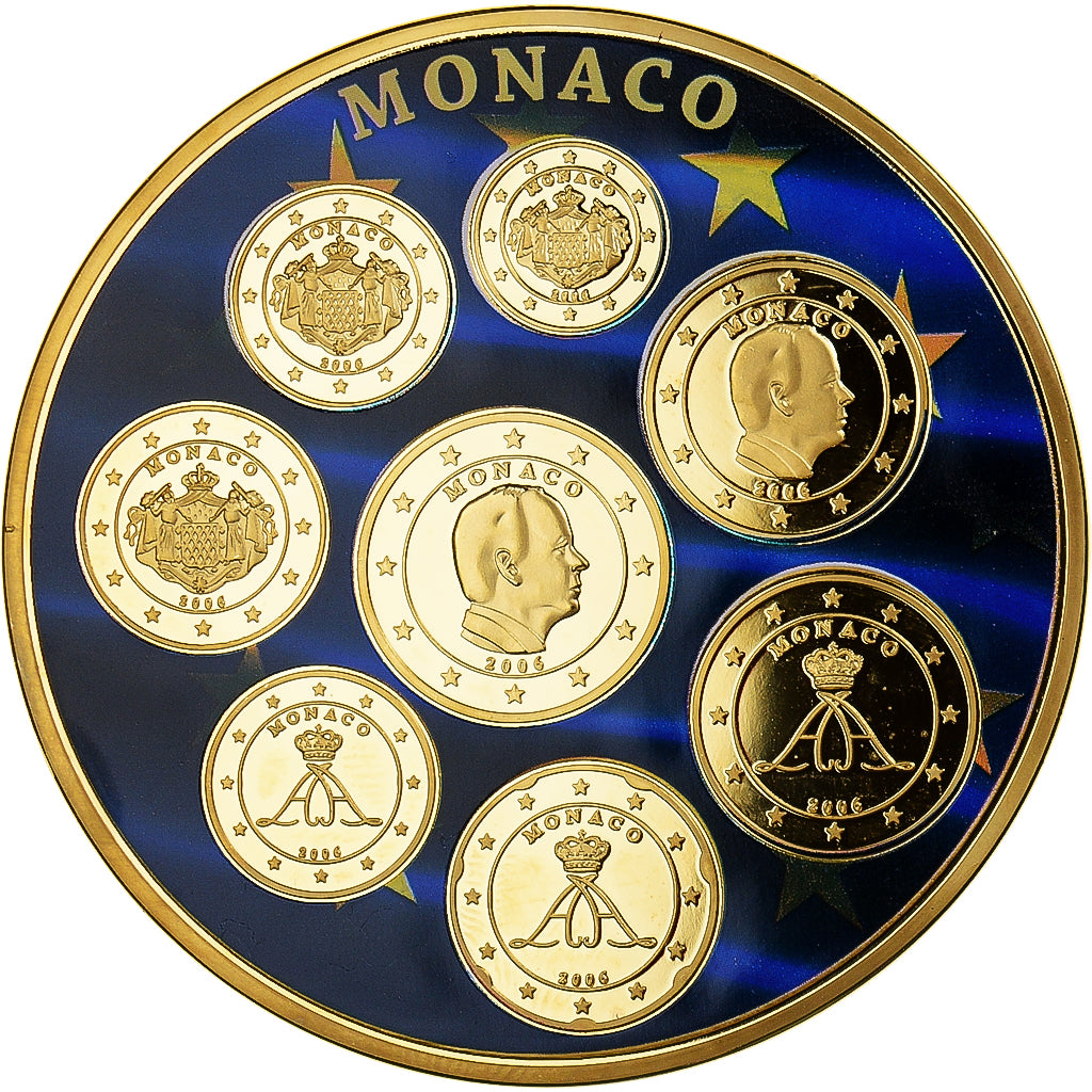 France, Medal, Europa, Monaco, MS(65-70), Copper Gilt