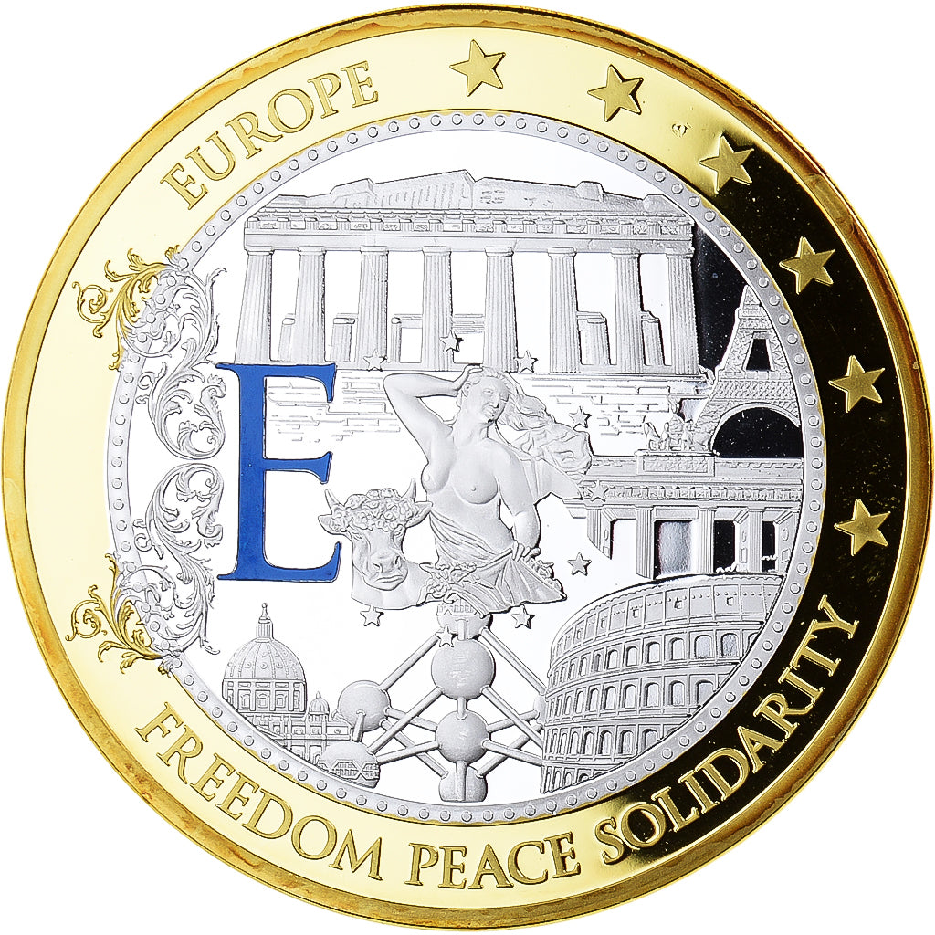 France, Medal, Géants Euro, Politics, Freedom, Peace, Solidarity, MS(65-70)
