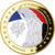 Francia, medaglia, Les piliers de la République, Marianne, SPL, Rame dorato