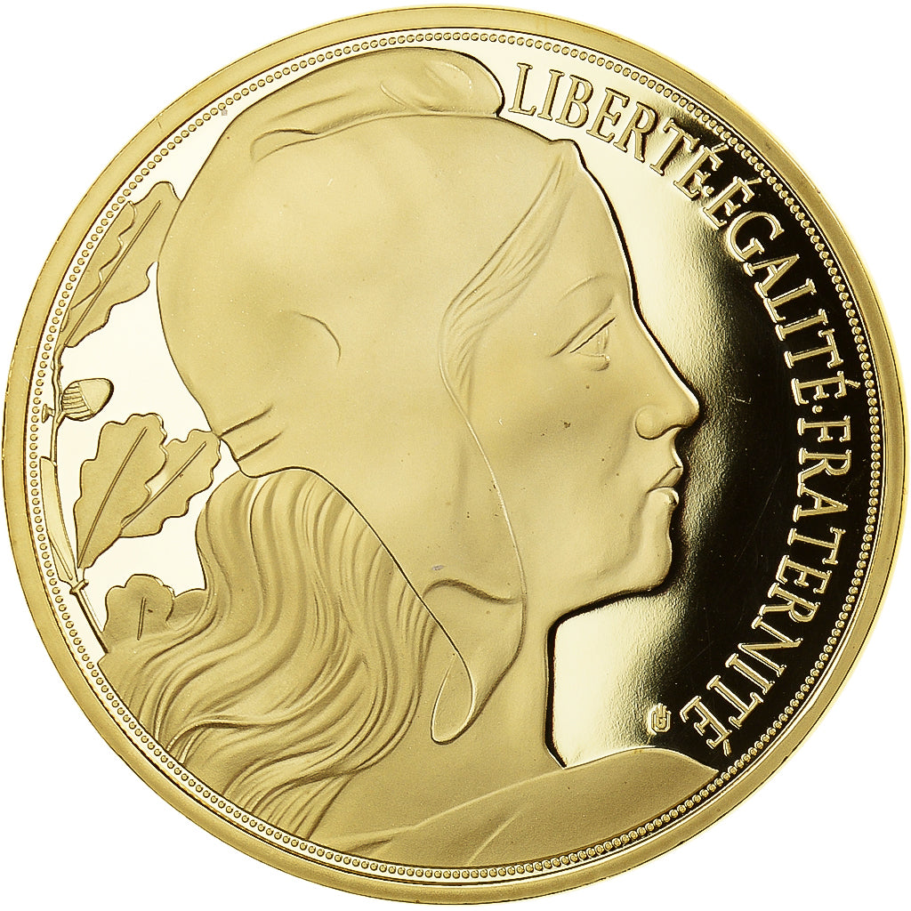 France, Medal, Liberté, La Marseillaise, MS(65-70), Copper Gilt