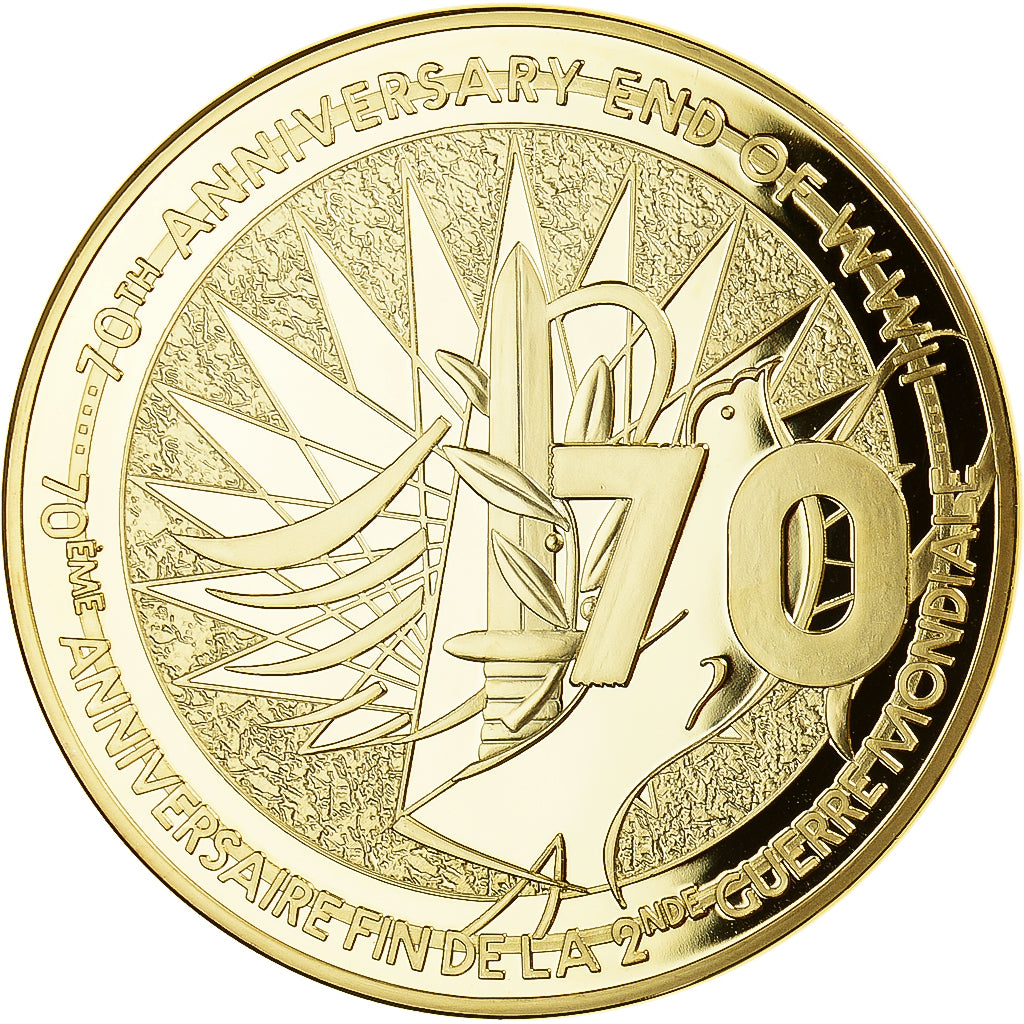 França, medalha, Seconde Guerre Mondiale, Victoire du 8 Mai 1945, MS(64), Cobre