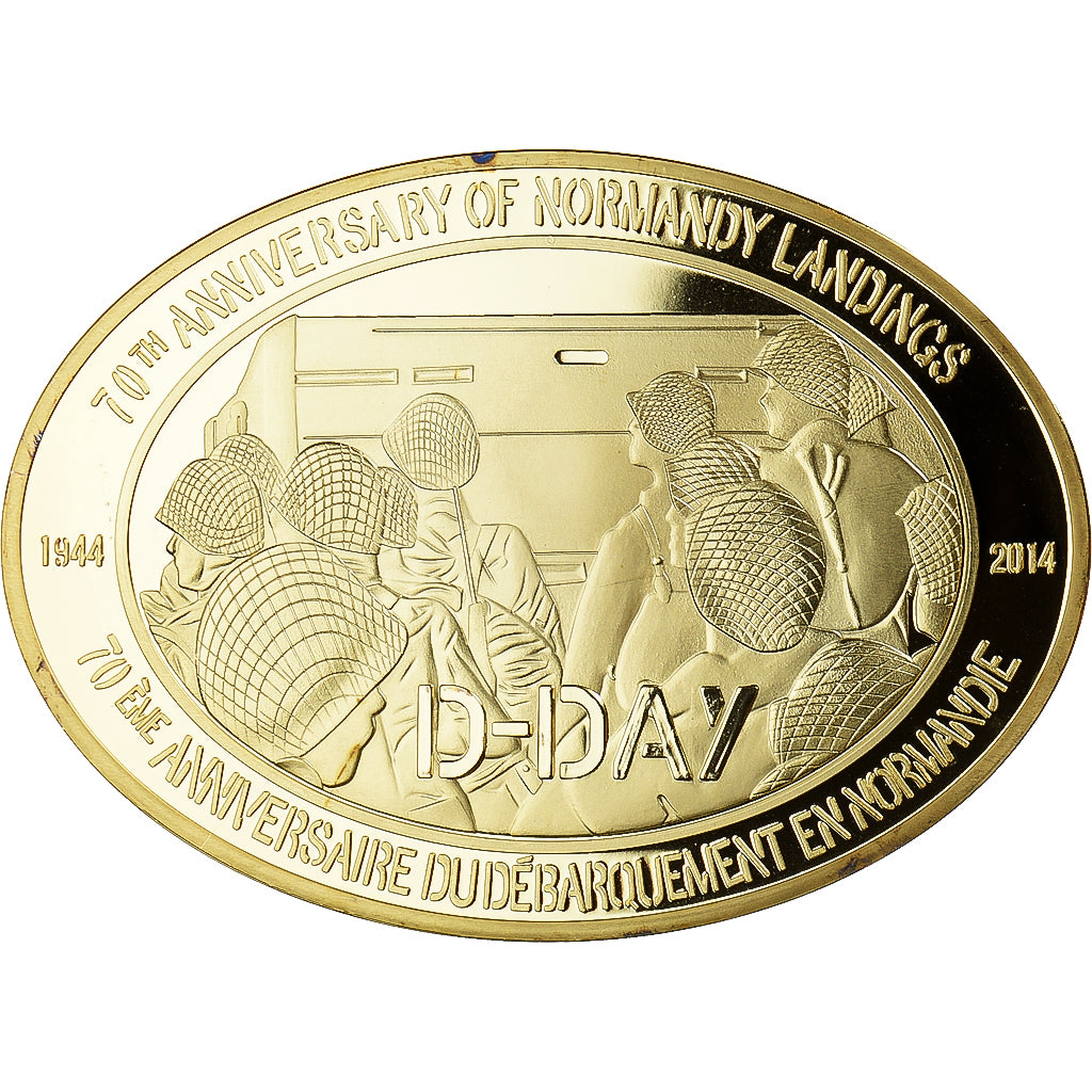France, Medal, 70ème Anniversaire du Débarquement de Normandie, D-DAY, 2014