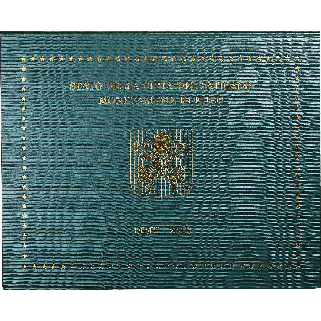 Vatican, 1 Cent to 2 Euro, euro set, 2010, Rome, Benoit XVI, MS(65-70)