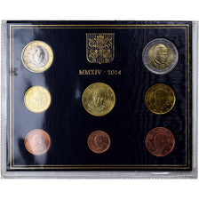 Vaticano, 1 Cent to 2 Euro, 2014, FDC, N.C.