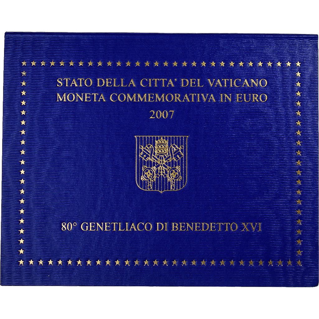 Vatican, 2 Euro, 80ème anniversaire de Benoît XVI, 2007, Rome, MS(65-70)