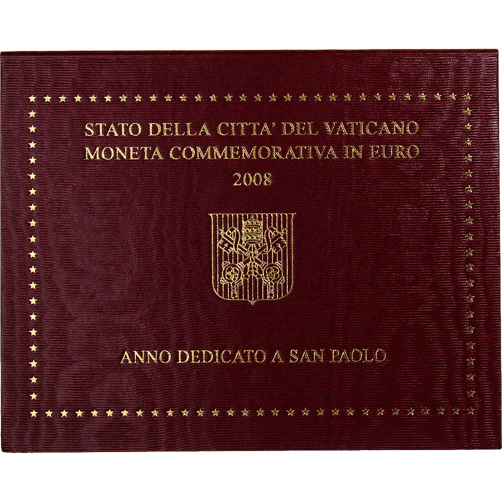 Vatican, 2 Euro, Année de Saint Paul, 2008, MS(65-70), Bi-Metallic