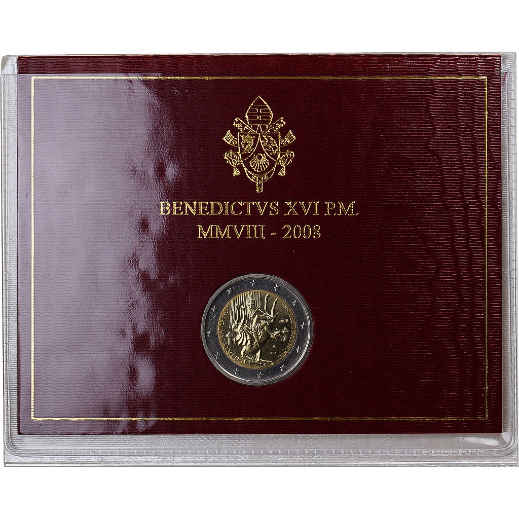 Vatican, 2 Euro, Année de Saint Paul, 2008, MS(65-70), Bi-Metallic