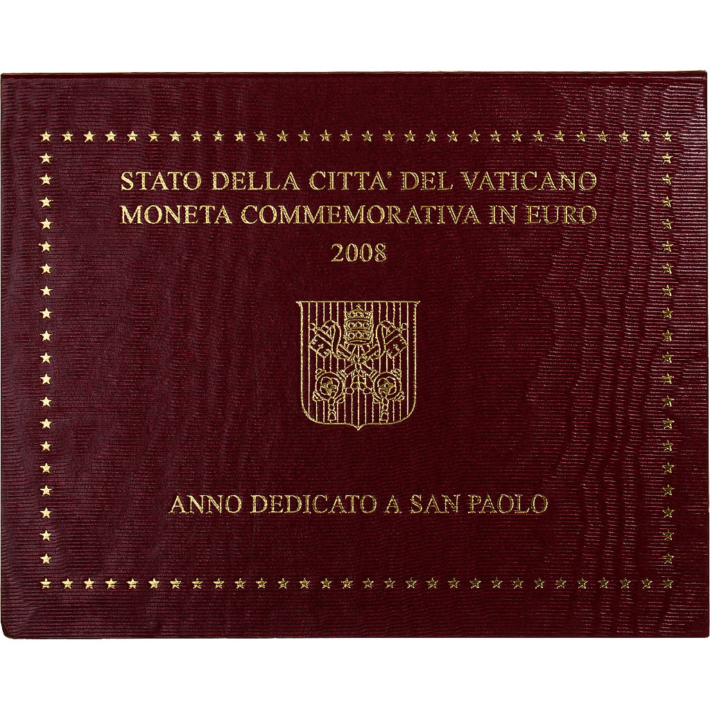 Vatican, 2 Euro, Année de Saint Paul, 2008, MS(65-70), Bi-Metallic