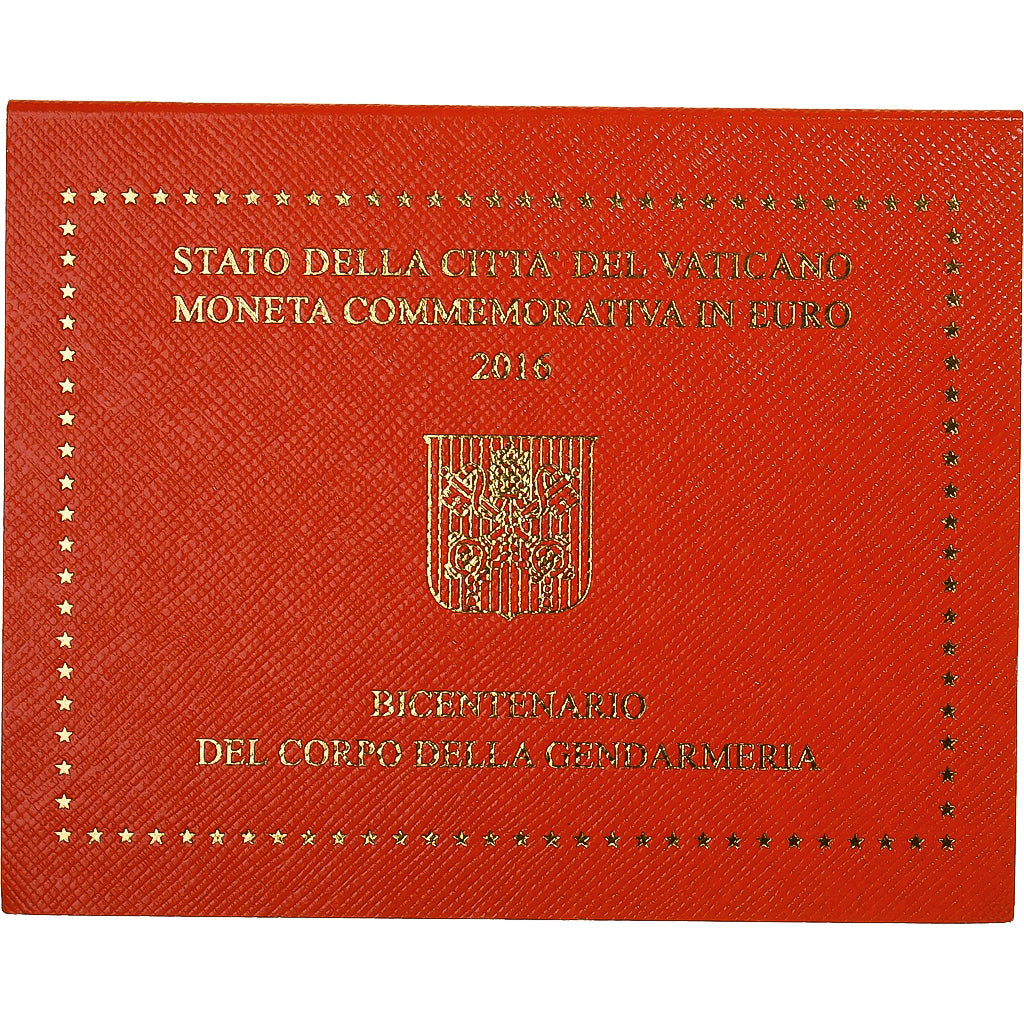 Vatican, 2 Euro, 200 ans de la gendarmerie du Vatican, 2016, FDC, Bimétallique