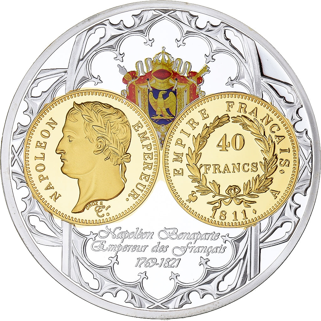 France, Medal, Monarques Européens, Napoléon Bonaparte, History, 40 francs