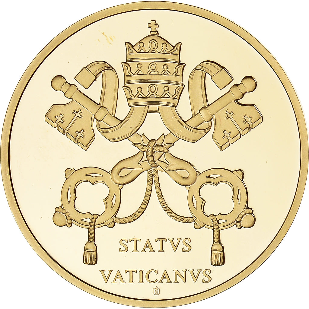 Vatican, Medal, Le Pape Benoit XVI, 2013, MS(65-70), Copper Gilt