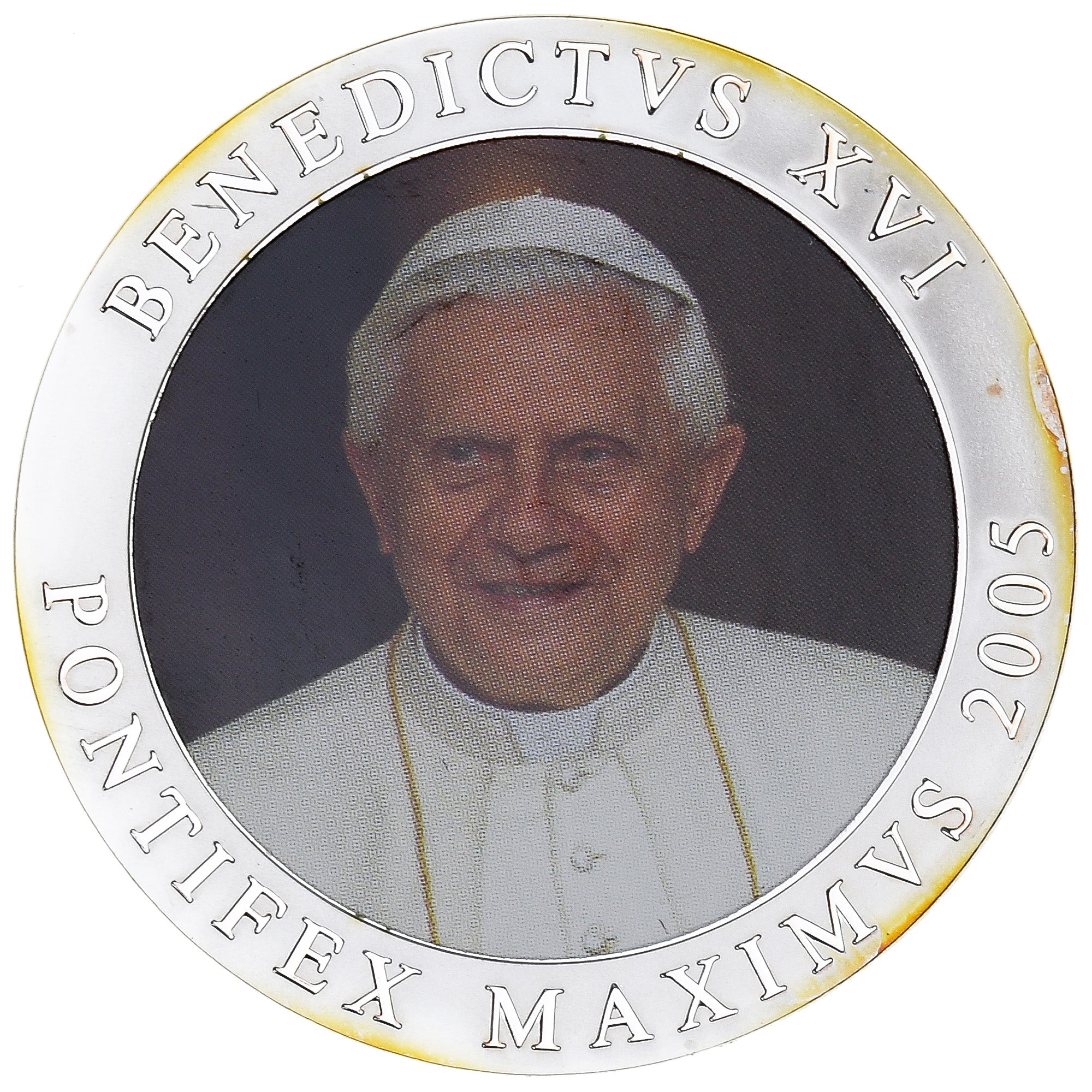 Vatikan, Medaille, Le Pape Benoit XVI, Religions & beliefs, 2005, UNZ, Copper