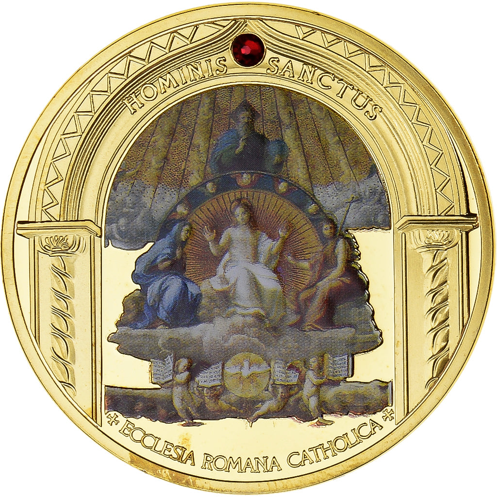 France, Medal, Jean-Paul II, Sanctus Hus de Petrelcina, Religions & beliefs