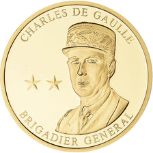 Francia, medalla, Charles de Gaulle, Leaders of World War II, WAR, FDC, Copper