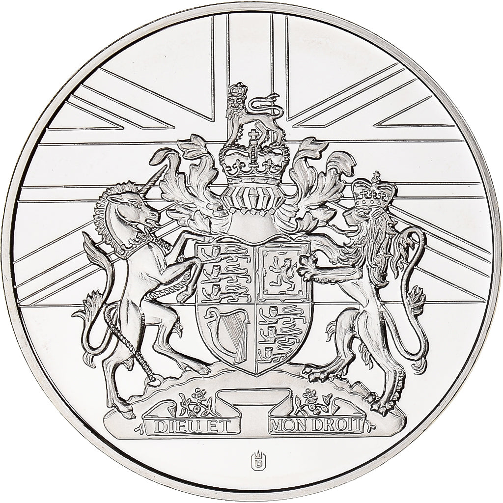 United Kingdom, Medal, Sir Edmund Hillary, MS(65-70), Copper Plated Silver