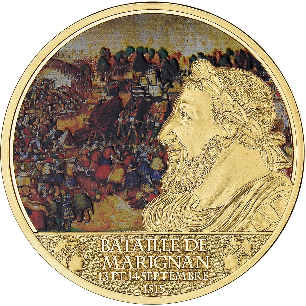 Frankreich, Medaille, La bataille de Marignan, Septembre 1515, WAR, STGL, Copper