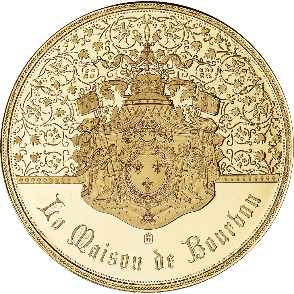 France, Médaille, Louis XIV, La Maison de Bourbon, FDC, Copper Gilt