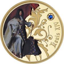 France, Medal, Louis XIV, La Maison de Bourbon, MS(64), Copper Gilt